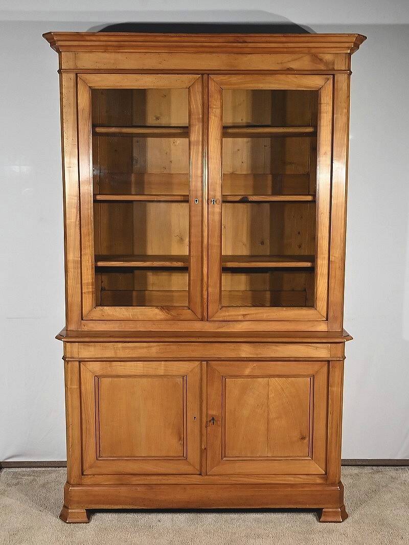 Small two-body library buffet in solid cherry wood – 1900