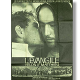 Poster movie original 1964.Evangile according to St Mathieu.60x80 cm. Pier Paolo Pasolini
