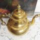 Vintage teapot signed brass decoration of North African style