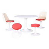 Table, 2 chaises et 2 tabourets par Eero Saarinen, Allemagne, années 1950