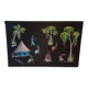 Gouache on African canvas signed: Banat
