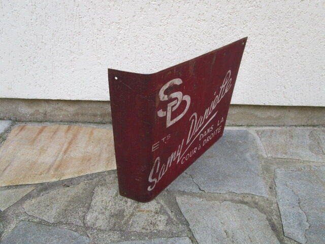 Old store advertising tole plate