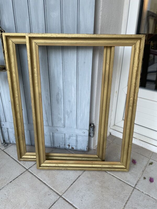 Old gilded frame