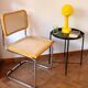 Chair in the B32 style, light wood and cane