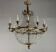Oval-Shaped Pearl and Bronze Bag Chandelier, Circa 1900