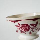 Large Digoin Sarreguemines earthenware bowl, 1950