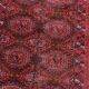 Vintage Uzbek Handmade Bukhara Rug, 4.5' x 5.10' (137cm x 181cm), 1960s