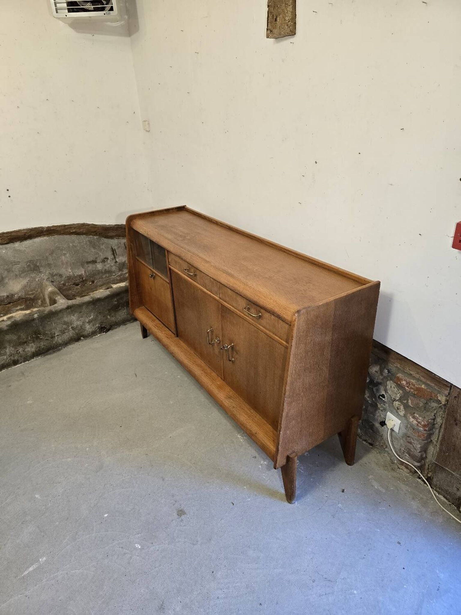 Enfilade 1950 avec vitrine
