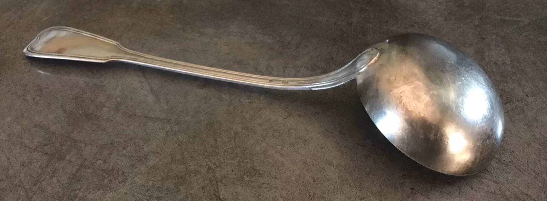 CHRISTOFLE Ladle in Silver Metal Chinon Model 32 cm