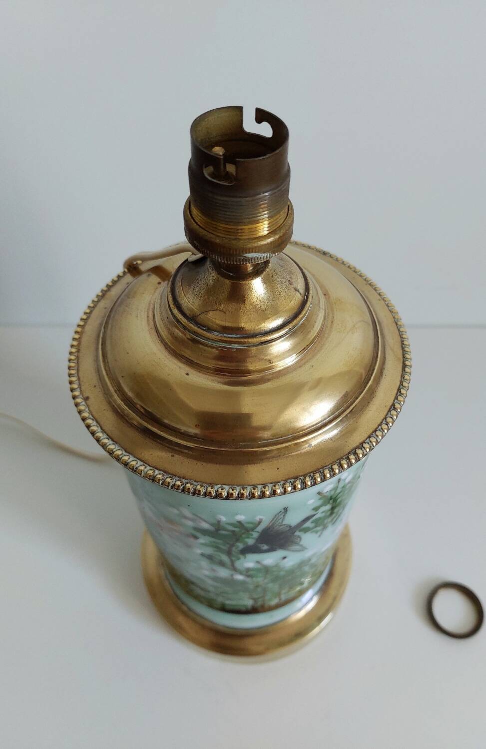 Vintage porcelain lamp