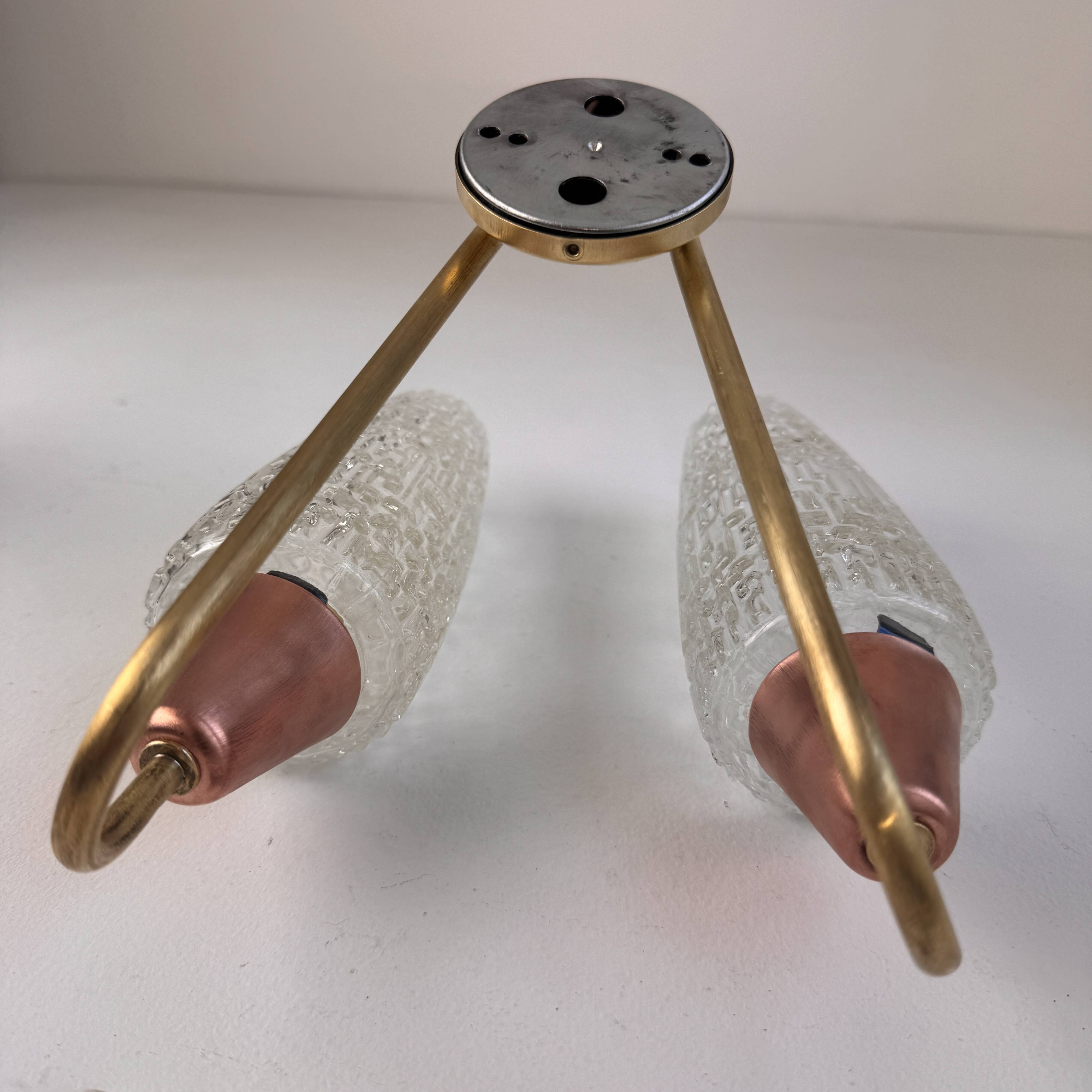 Pair of vintage double wall sconces "Maison Arlus"