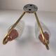 Pair of vintage double wall sconces "Maison Arlus"