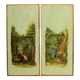 2 panneaux peinture romantique