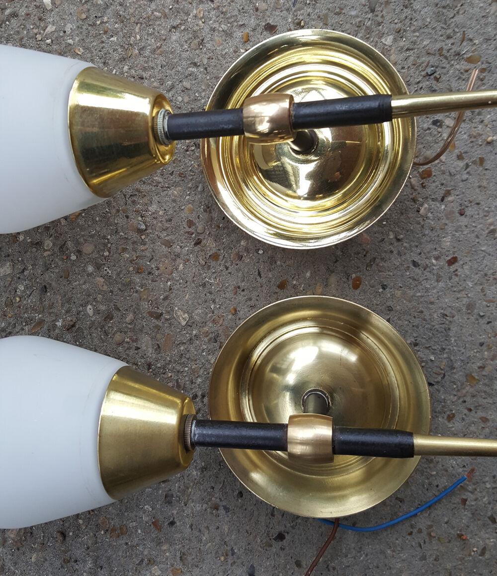 Pair vintage 50s vintage sconces