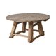 Table basse ronde ancienne en orme massif n°1, Xianping