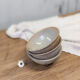 3 bowls made of natural sandstone