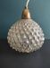Vintage French hanging glass lamp