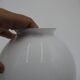White glass globe ø15cm