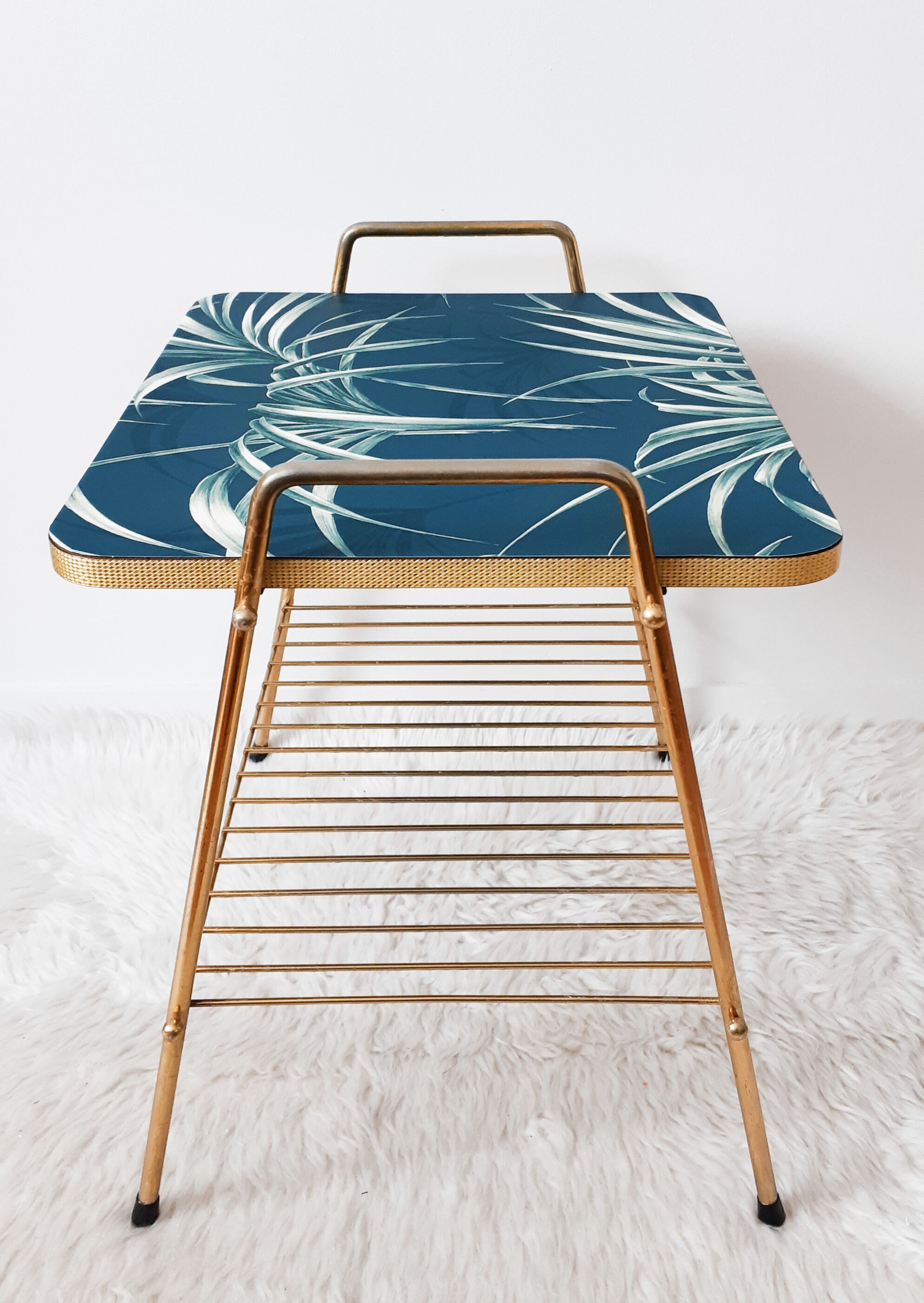 Golden vintage side table