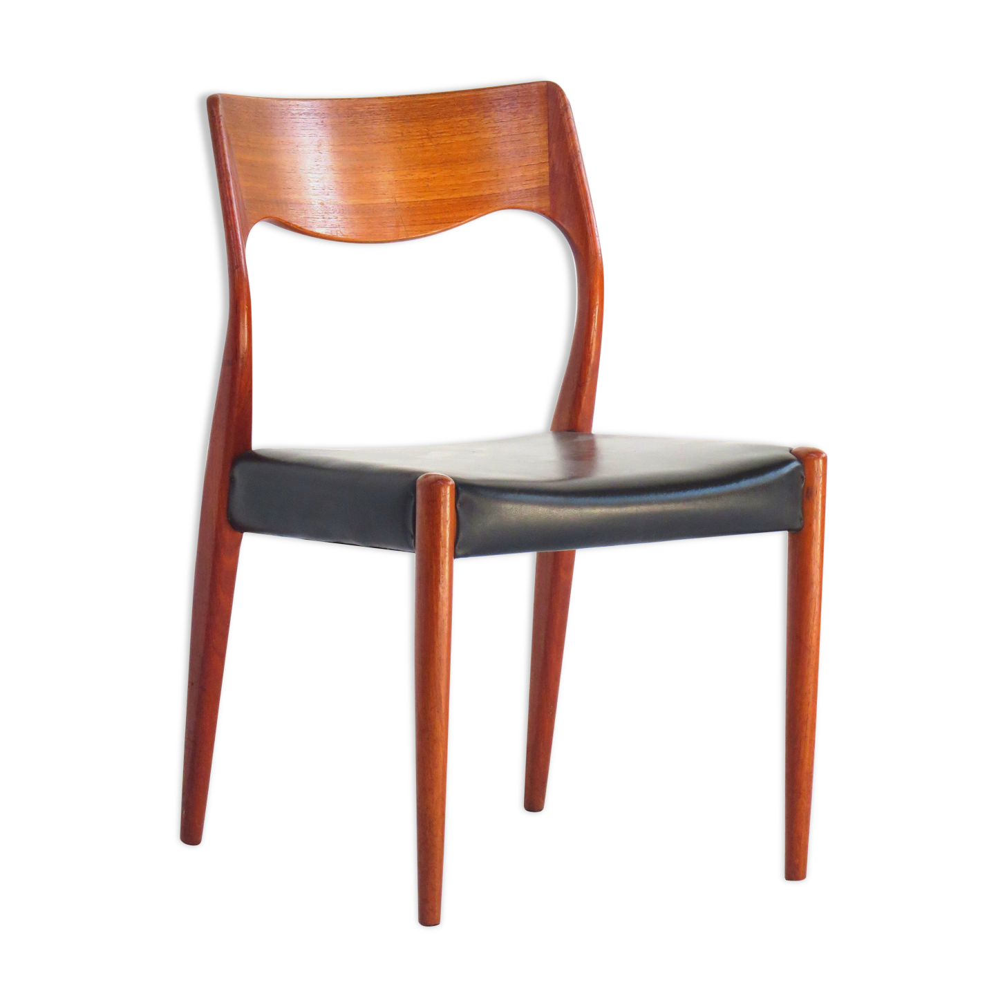 Chaise de salle à manger danoise du milieu du siècle modèle 71 par Niels Otto Møller pour JL Møllers Møbelfabrik, années 1960