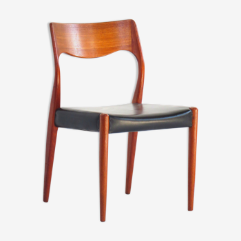 Mid century Danish dining chair model 71 by Niels Otto Møller for JL Møllers Møbelfabrik, 1960s