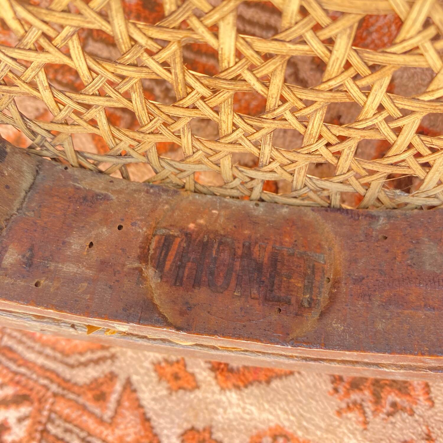 Thonet bistro chair in wood and cane