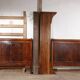 Corner bed or roller bed 19th solid wood walnut