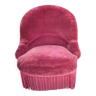 Ancien fauteuil crapaud