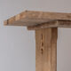 Rustic side table in elm from France, designed and handmade in the 1950s.