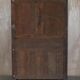 Antique Carved Wardrobe Dated 1844 with Shaped Panels
