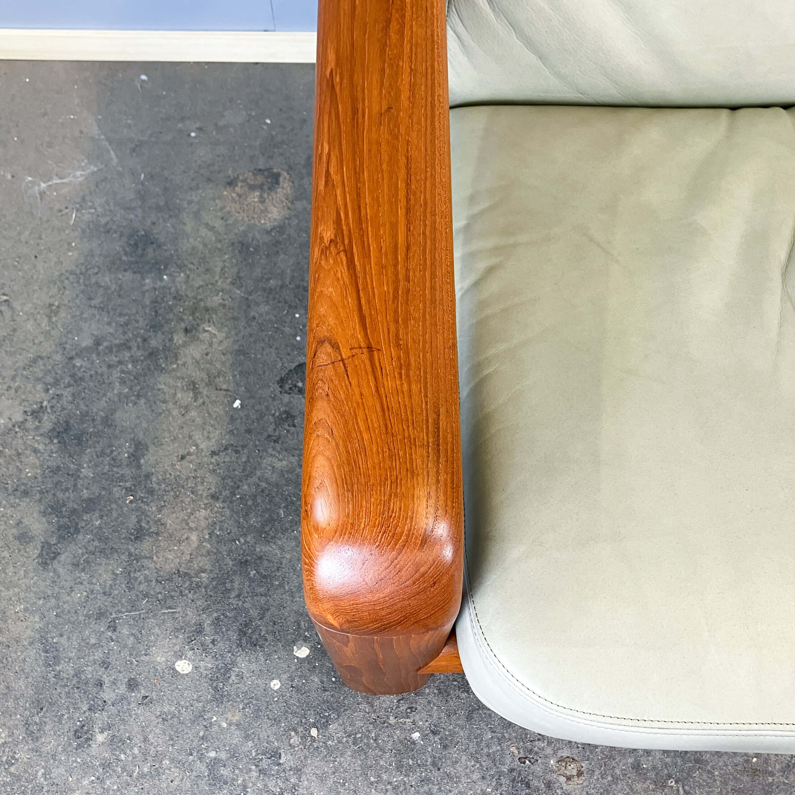 Seating set by Dyrlund, teak and leather, 1960s