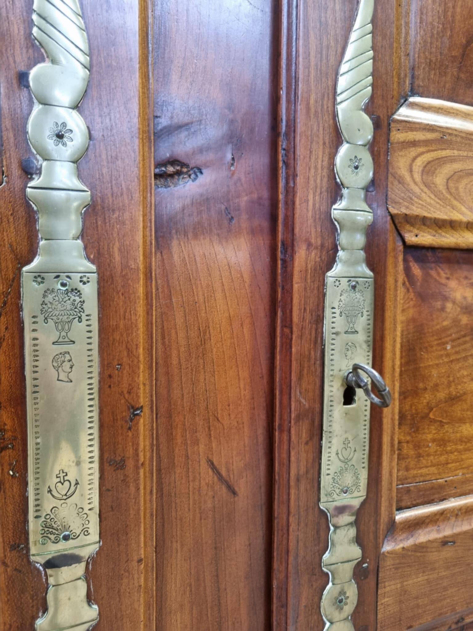 Antique cherry wood wardrobe