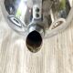 Vintage kettle in chrome metal and bakelite