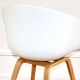 4 fauteuil scandinave Hay "about a chair" blanc