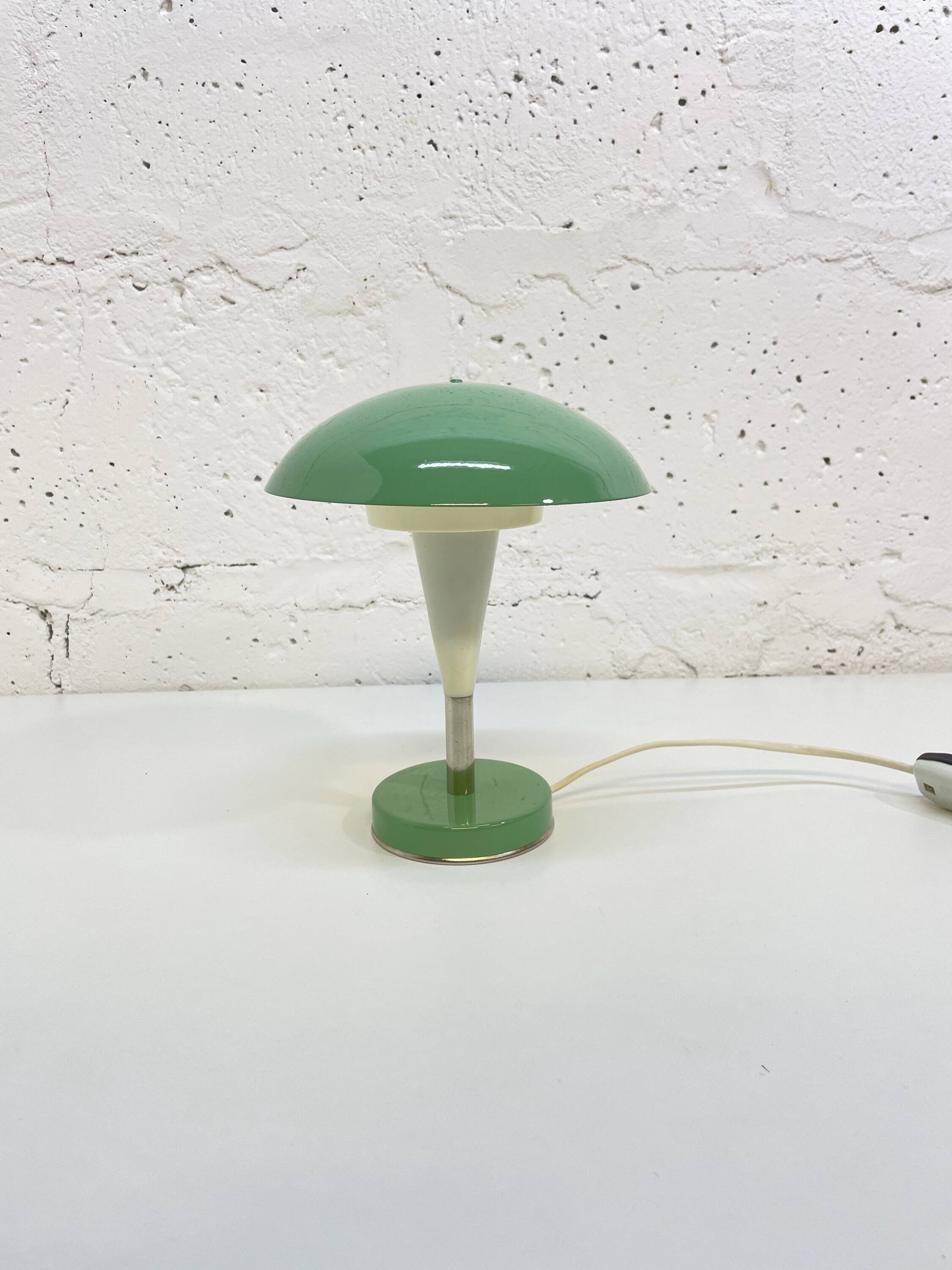 Green mushroom lamp, type Ln-8, Zaos, 1970s