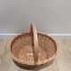 Vintage rattan wicker basket