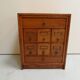 Antique oak watchmakers cabinet with drawers