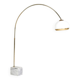 Arc floor lamp by Harvey Guzzini brass model