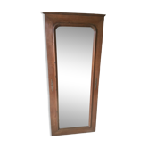 Bevelled oak mirror