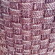 Vintage stool pouf in braided rope