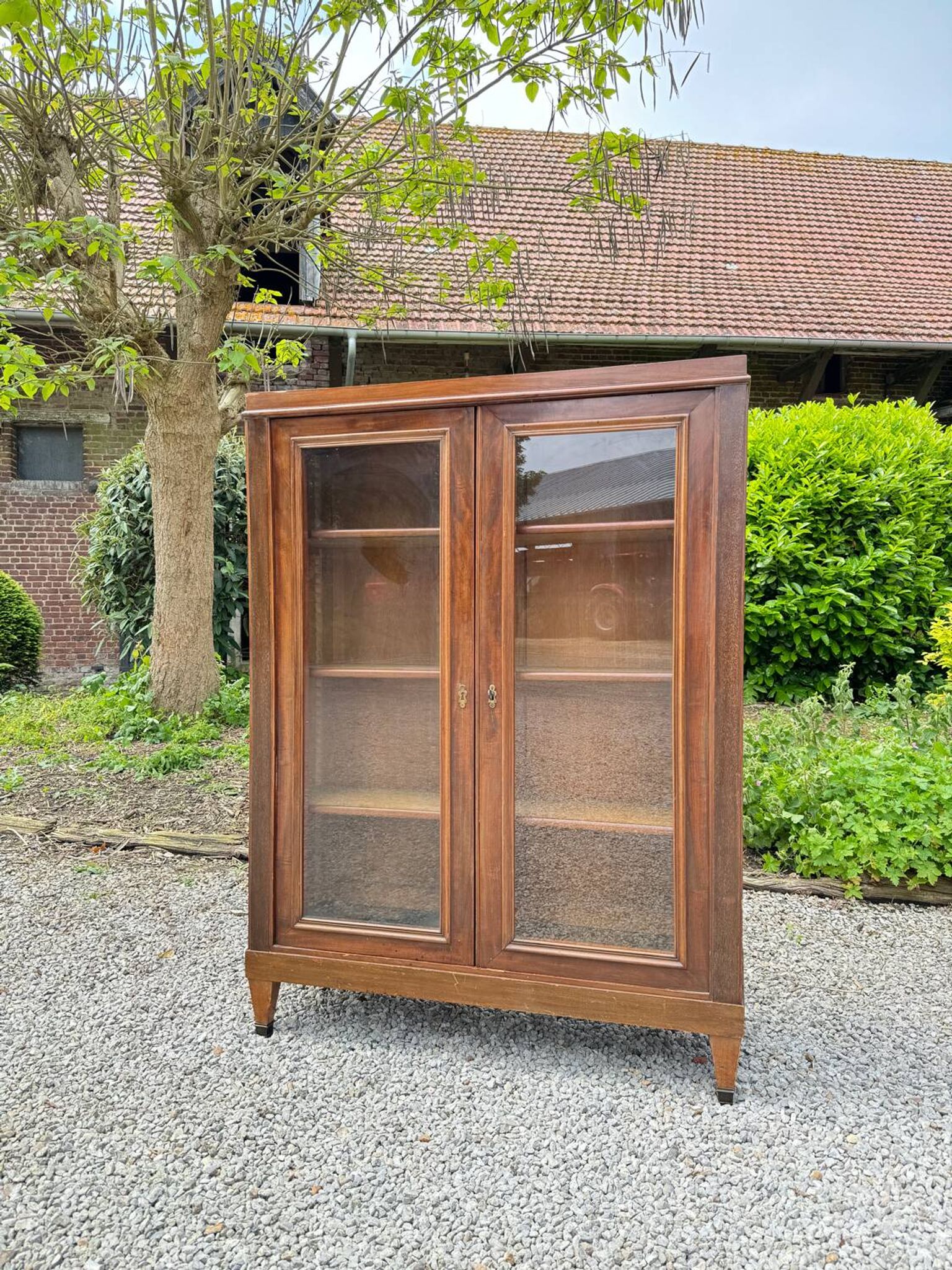 Vitrine En Acajou De Style Directoire XIX Eme Siècle