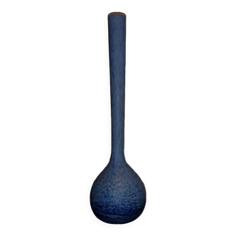 vase en pate de verre marmoréen bleu soliflore 1930 art deco ( daum delatte nancy muller )