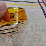 Pair of crystal stemmed bowls