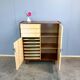 Highboard, striped maple, 1960s
