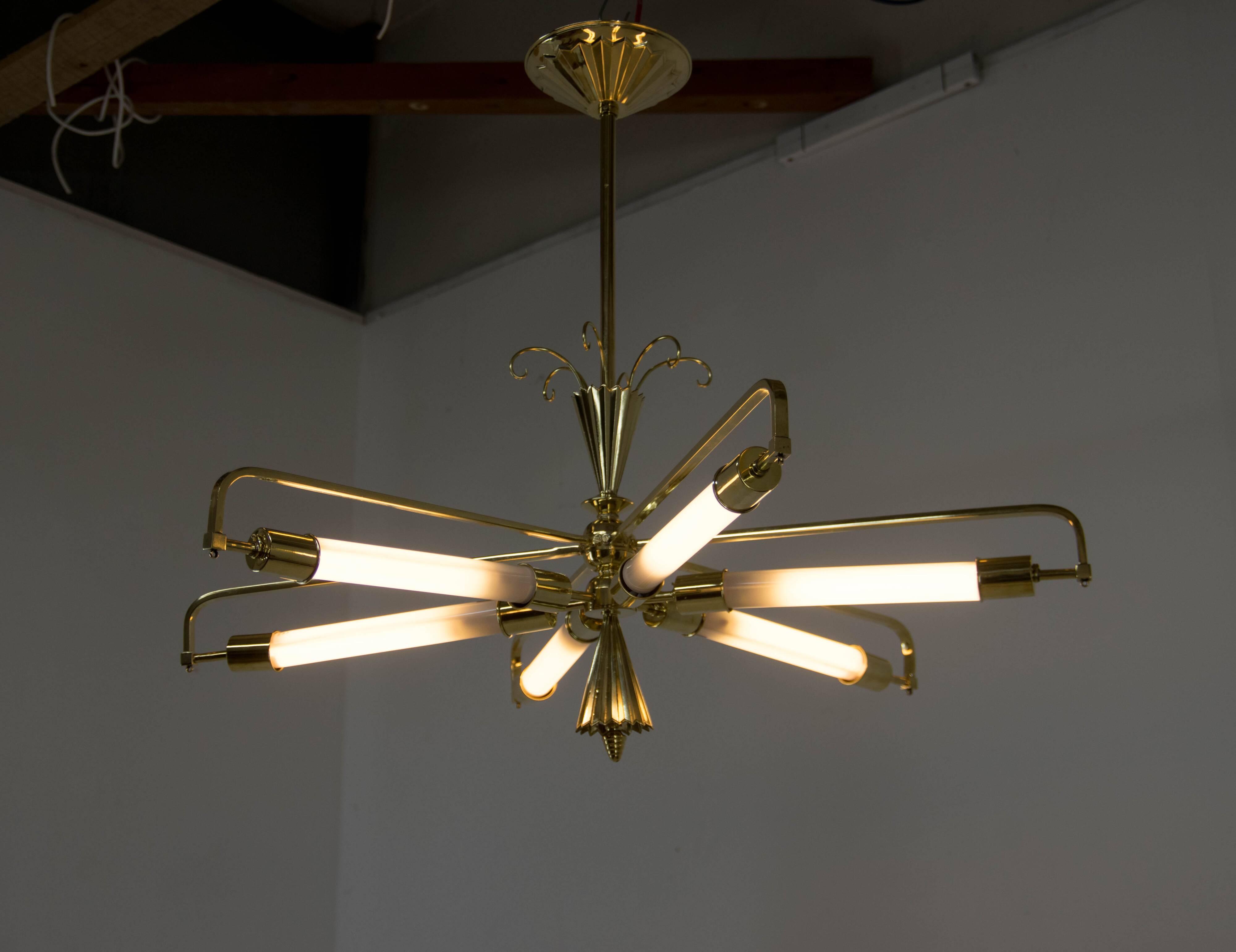 Very Rare Art Nouveau/Art Deco Chandelier, Austria, 1920s