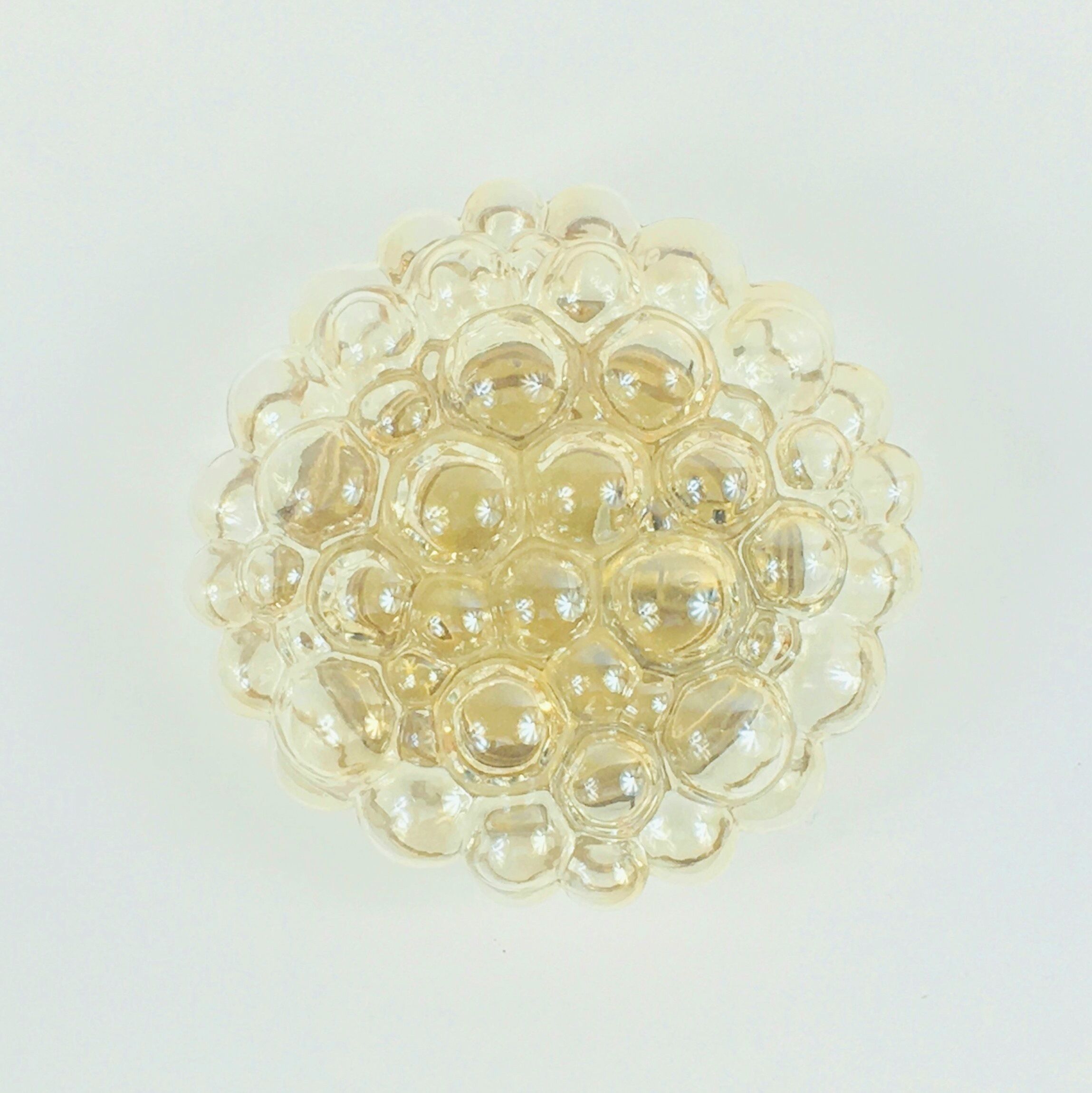 Mid Century Bubble Glass Ceiling Light H.Tynell For Limburg, Germany, 60s