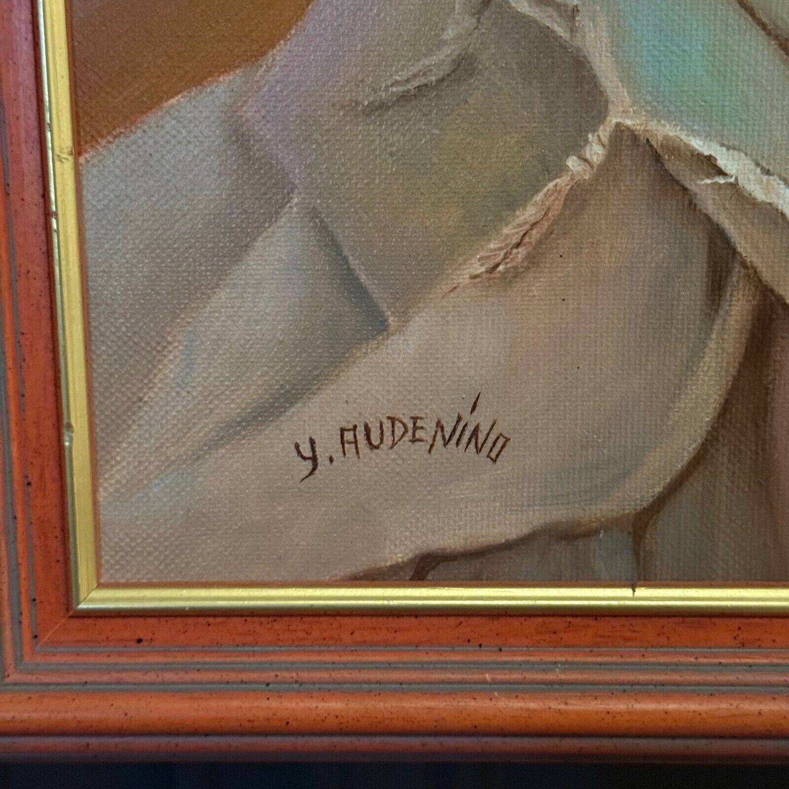 Oriental portrait representing a Berber 20th century by Y. Audenino