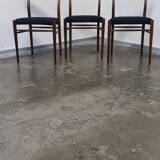 Set of 3 teak dining chairs
