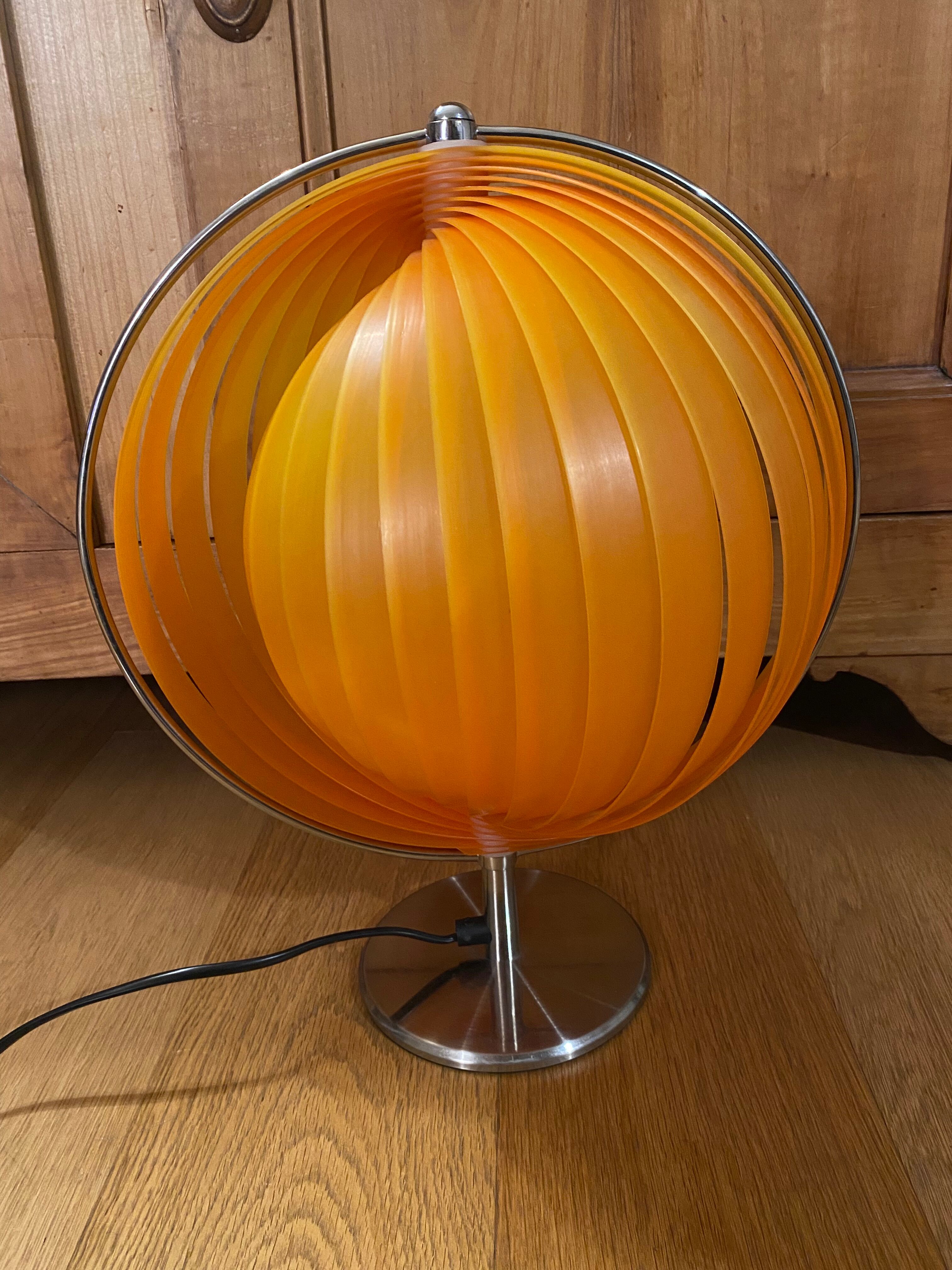 Moon orange lamp Kare vintage design 80s