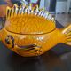 soupière poisson en majolique de Vallauris